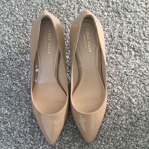 Cole Haan nude patent pumps size 6.5